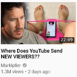 Markiplier's new thumbnail is quite the thing.